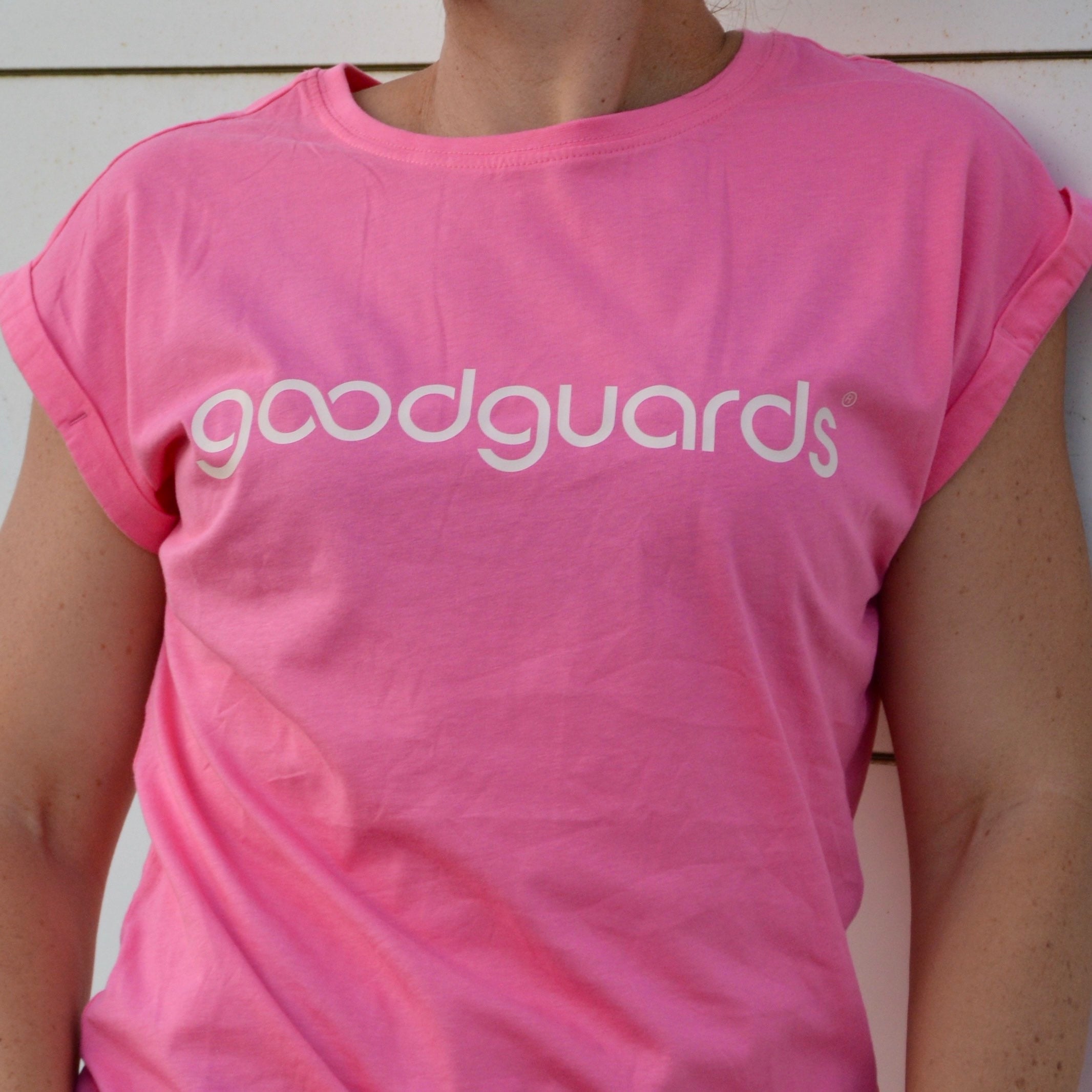 Goodshirt Women Pink Loose T-Shirt