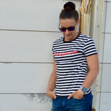 Goodshirt Stripes Women Striped T-Shirt Ladies