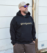 Goodhood Oversized Hoodie black-gold unisex Kapuzenpullover