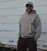 Goodhood Oversized Hoodie sand-coffee unisex Kapuzenpullover