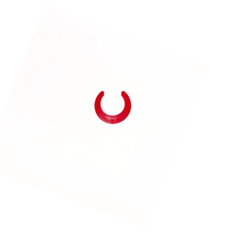 Retaining ring/clamp, 12 mm red