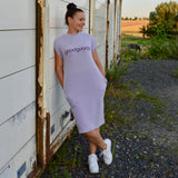 Gooddress Dusty Lilac (Organic Cotton Poncho Dress) Swim Poncho