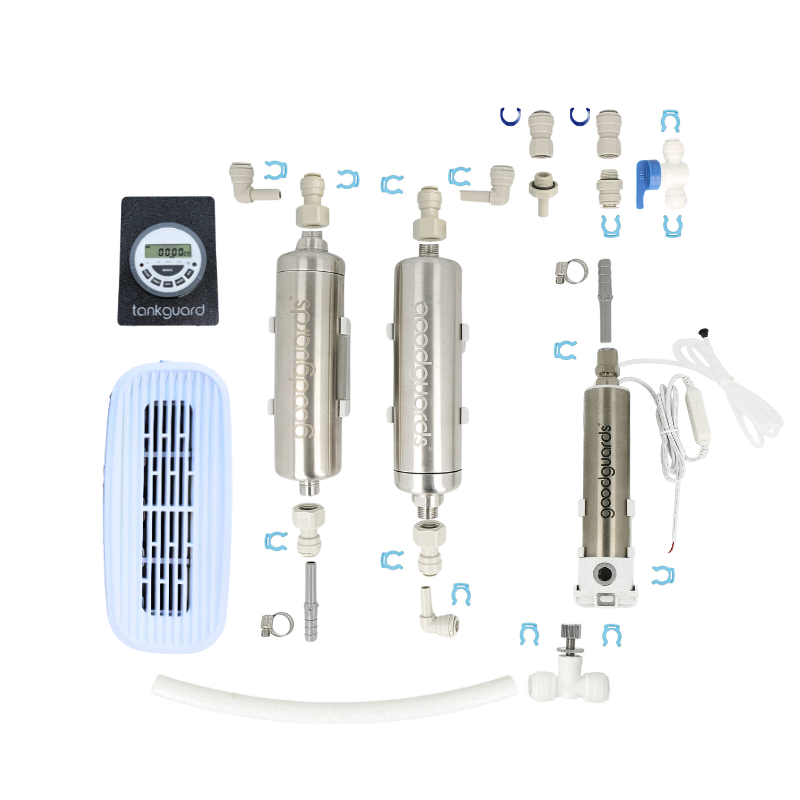 Set Trinkwasser "XL" (ENTFERNT KEIME, BAKTERIEN, SCHADSTOFFE & KALK+TANKDESINFEKTION)