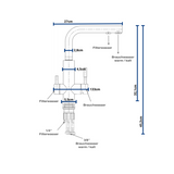 Zapfguard 3 Wege (UVC Wasserhahn) 230V Edelstahl gebürstet